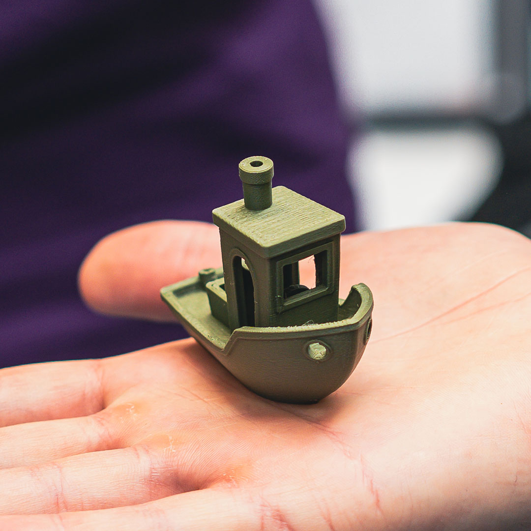 jolly little green 3d printed boat