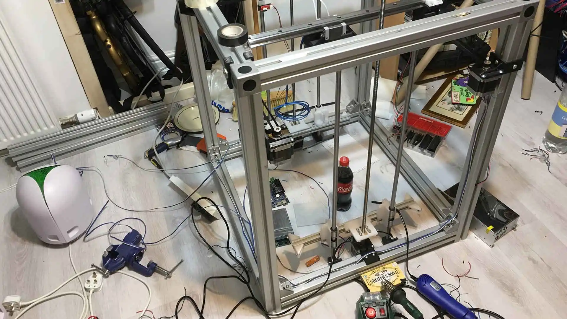 Construct 3D Prototype Printer an early prototype of the construct3d printer