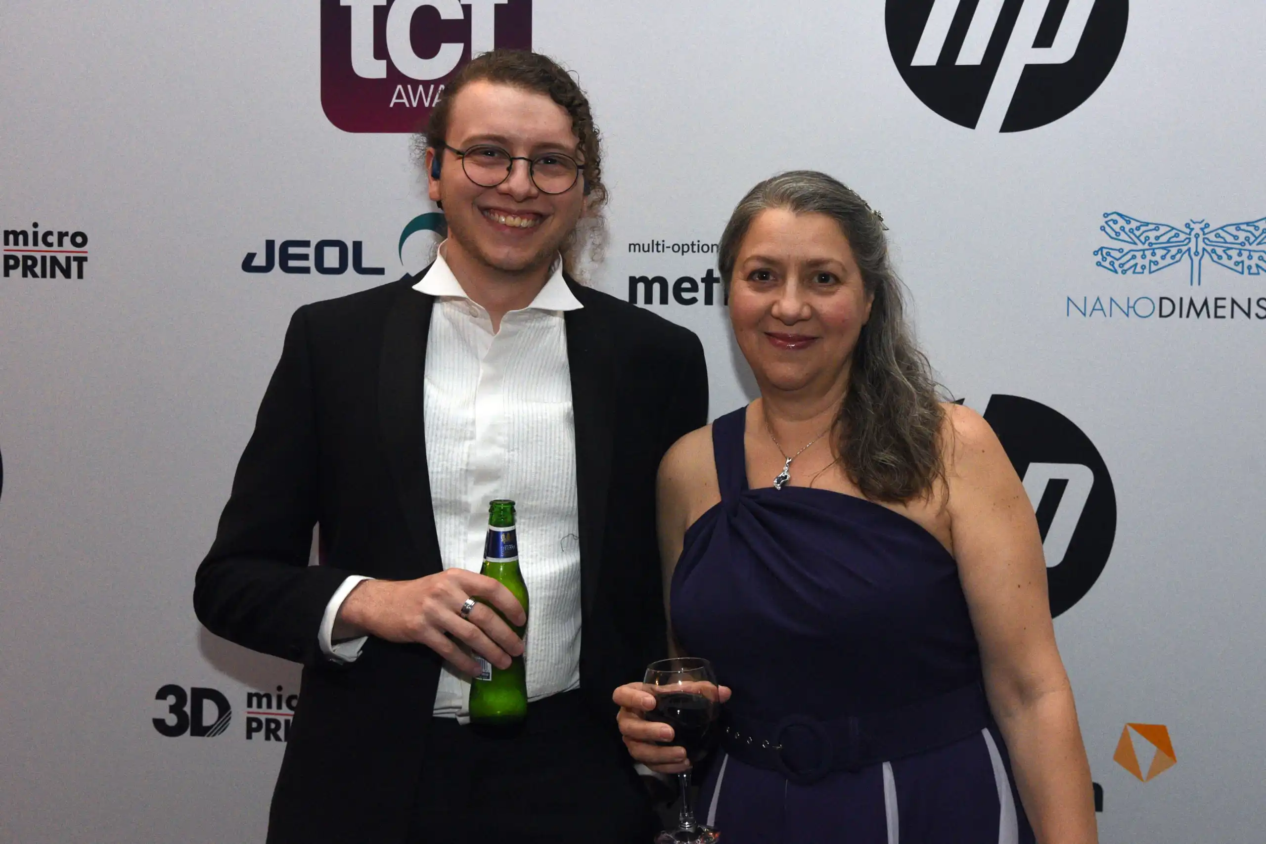 tct 2023 Jacob and Therese at an award ceremony