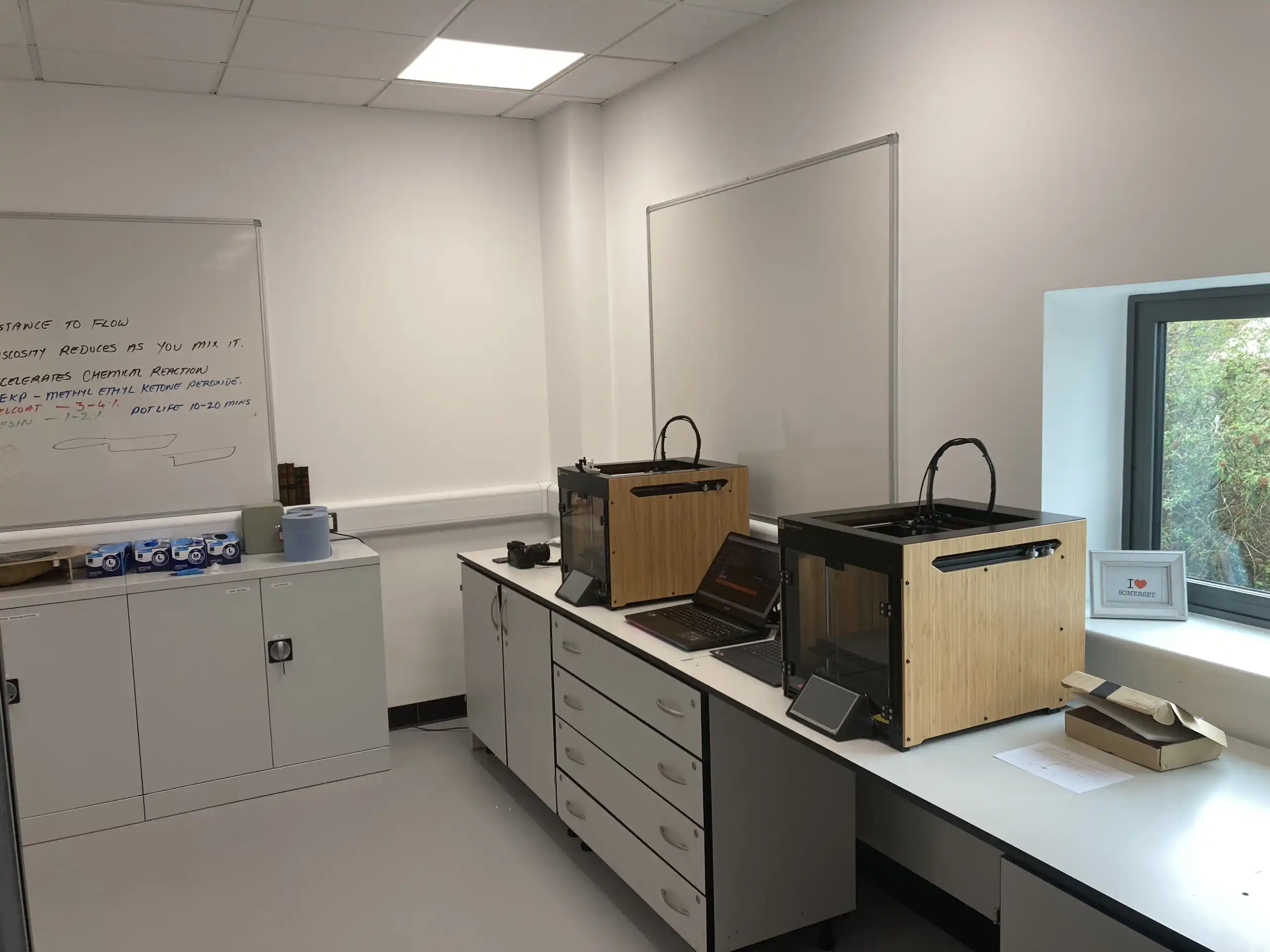 bridgewater college A lab with 2 printers