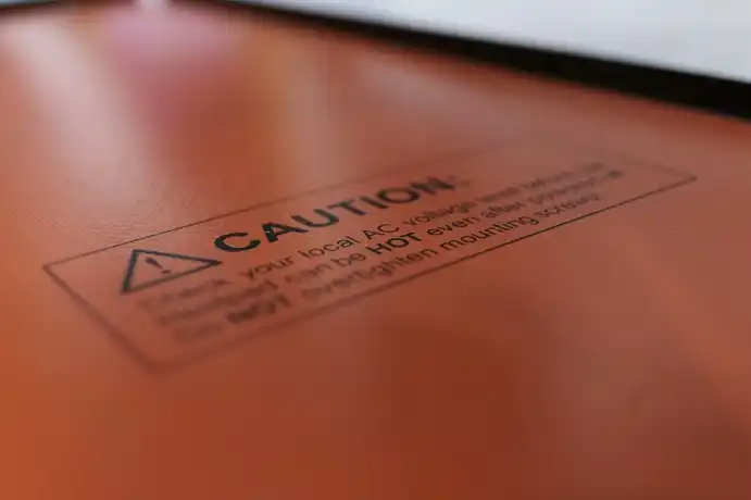 The bottom of our heater pad